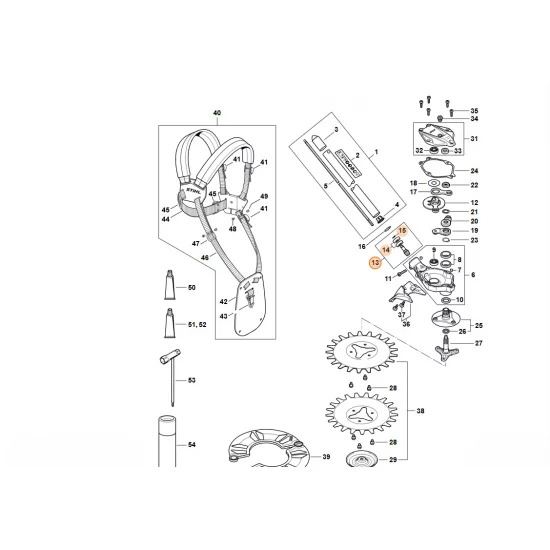 STIHL  Zębnik napędowy 4180 640 2503